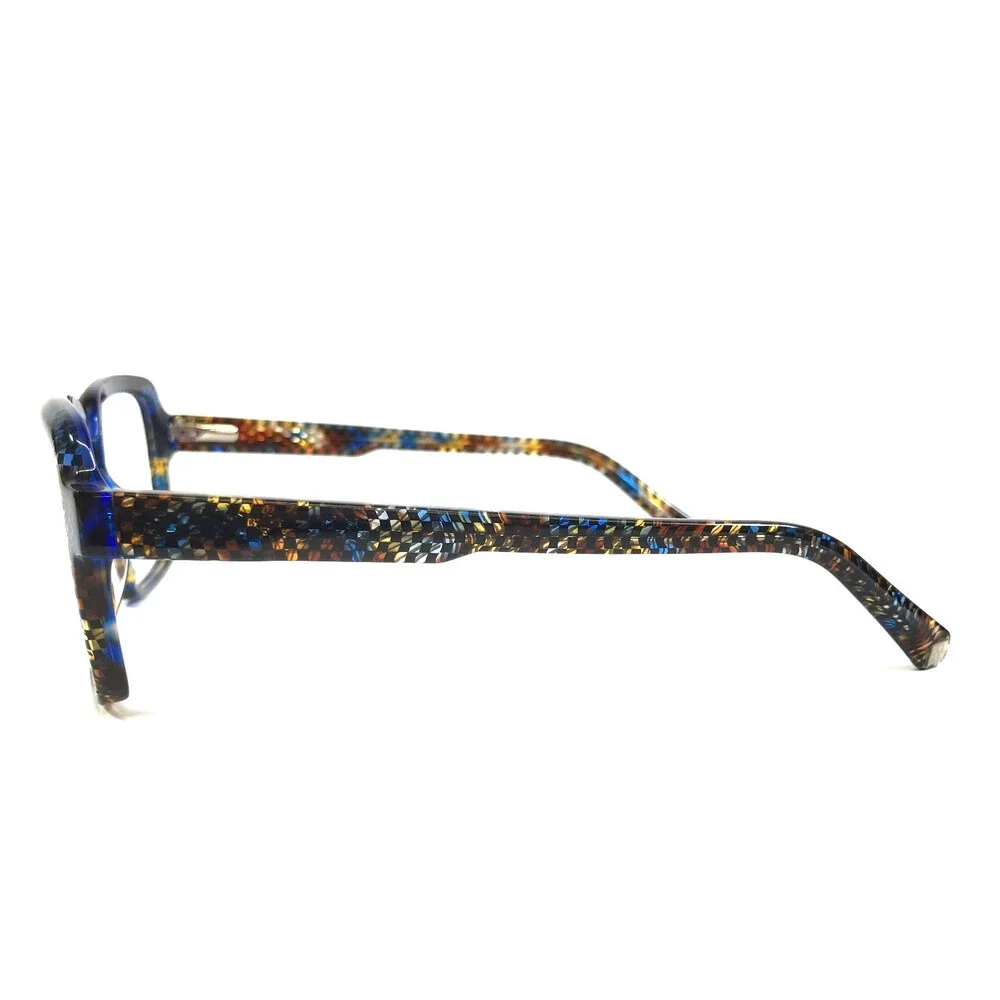 J.F. Rey Teens Eyeglasses Frames AMAURY 9220 Demi Blue Checkered 50-18-140